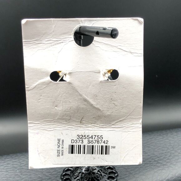 LOFT Earrings Chunky Twisted Rope Classic Gold Tone Hoops NWT - Picture 7 of 8